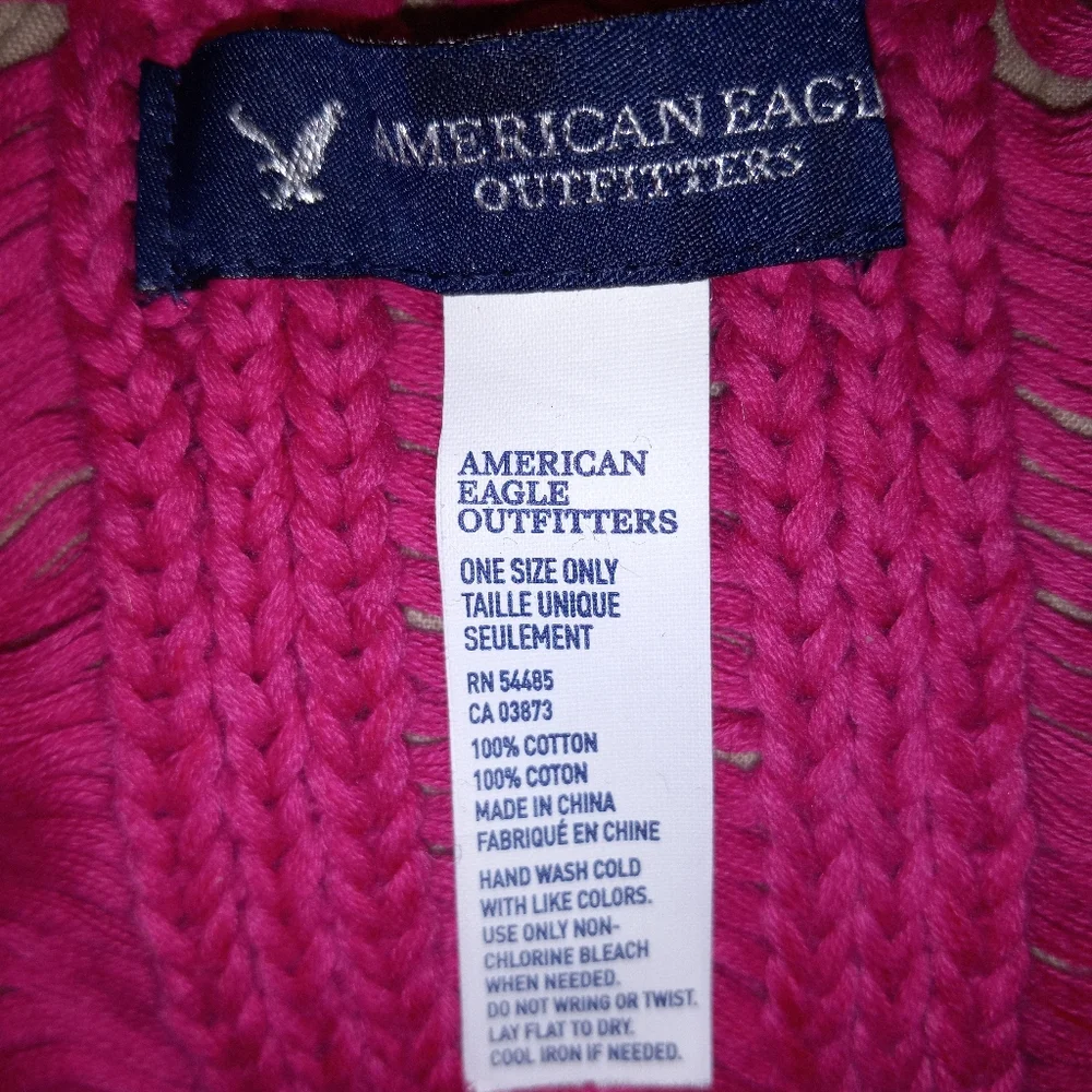 American Eagle Pink Infinity Scarf - Picture 2 of 2